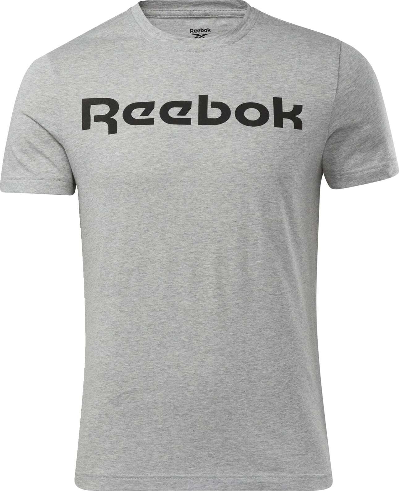 Reebok Sport Funkční tričko šedý melír / černá