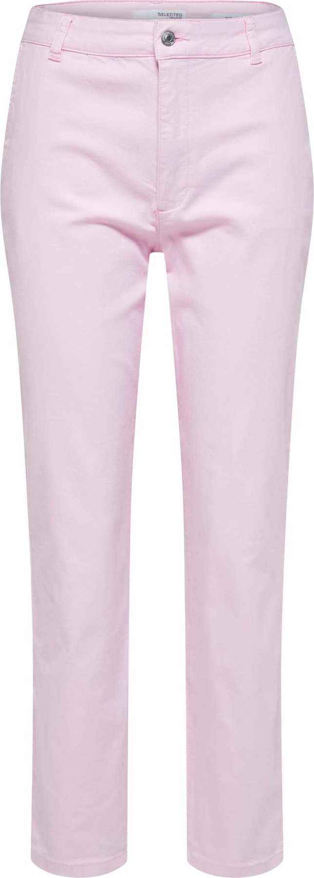SELECTED FEMME Chino kalhoty 'Marina' světle růžová