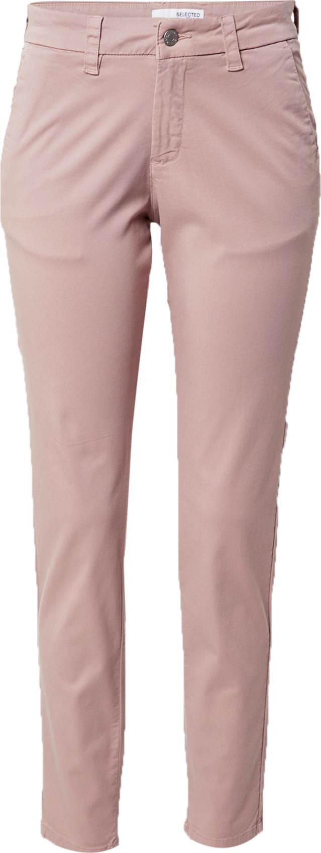 SELECTED FEMME Chino kalhoty 'SLFMILEY' starorůžová