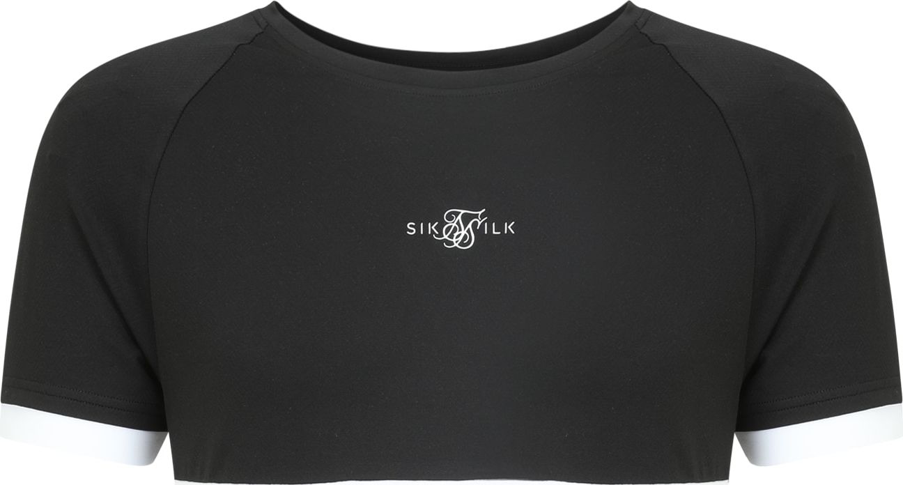 SikSilk Tričko černá / bílá