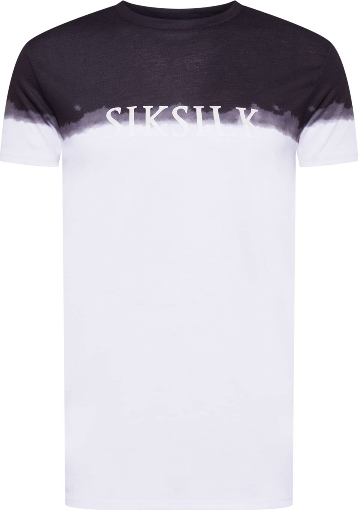 SikSilk Tričko tmavě šedá / černá / bílá