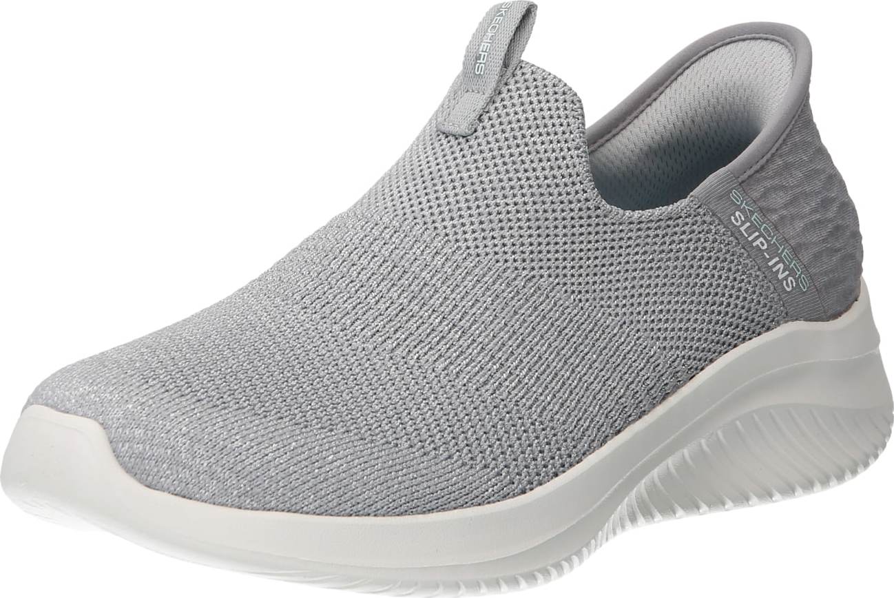 SKECHERS Slip on boty 'ULTRA FLEX' šedá / světle šedá