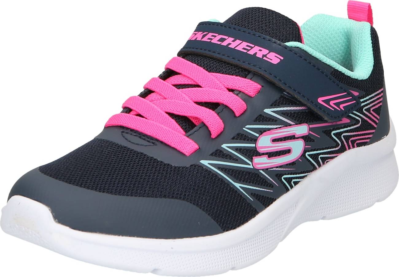 SKECHERS Tenisky světlemodrá / tmavě modrá / mátová / pink