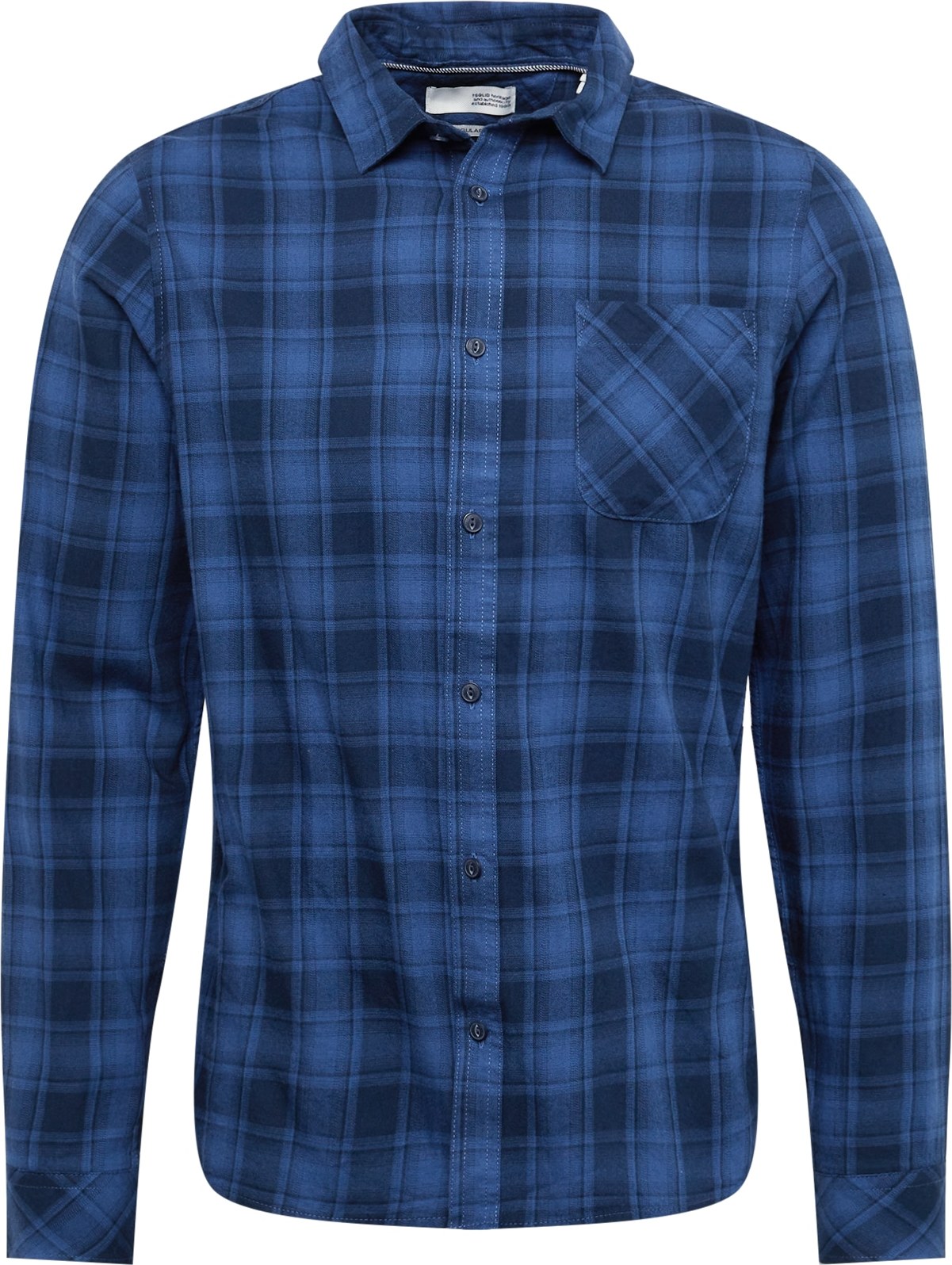 !Solid Košile 'Varick' modrá / námořnická modř