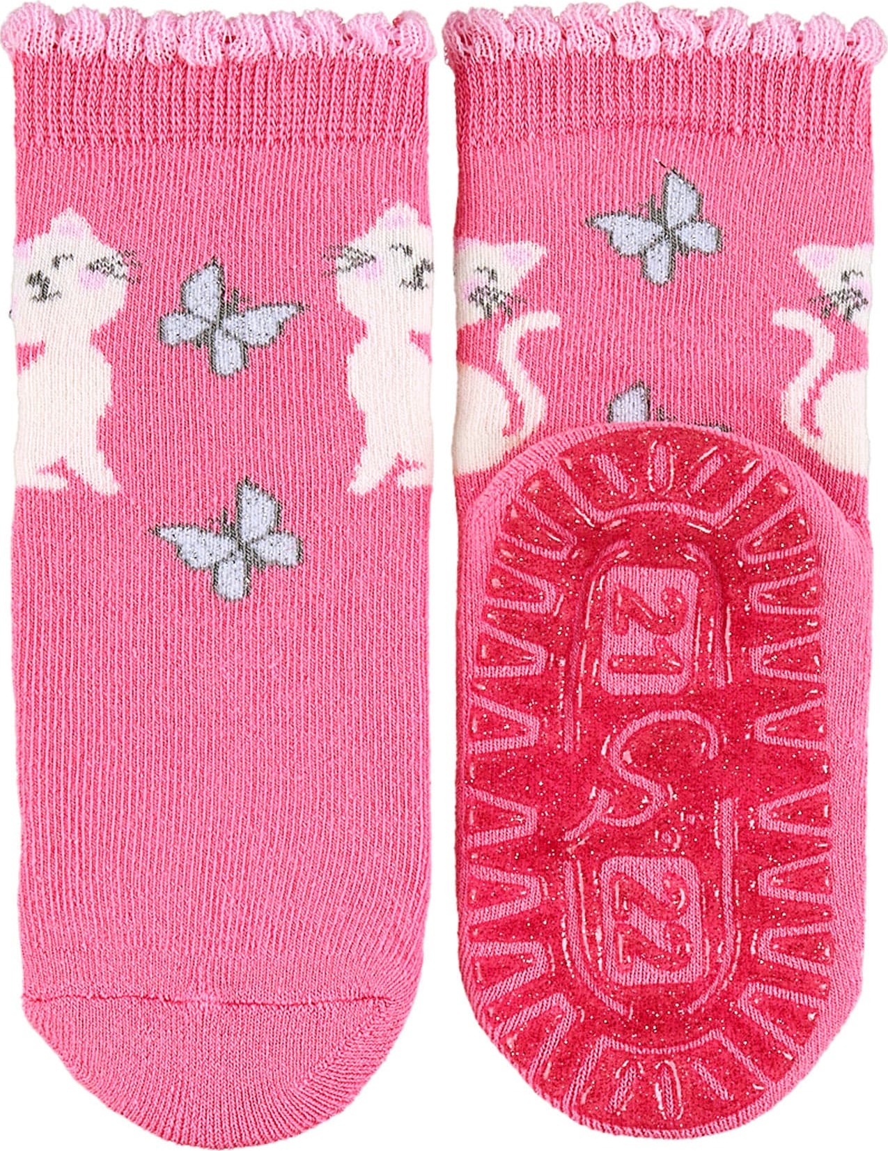 STERNTALER Ponožky marine modrá / pink / bílá