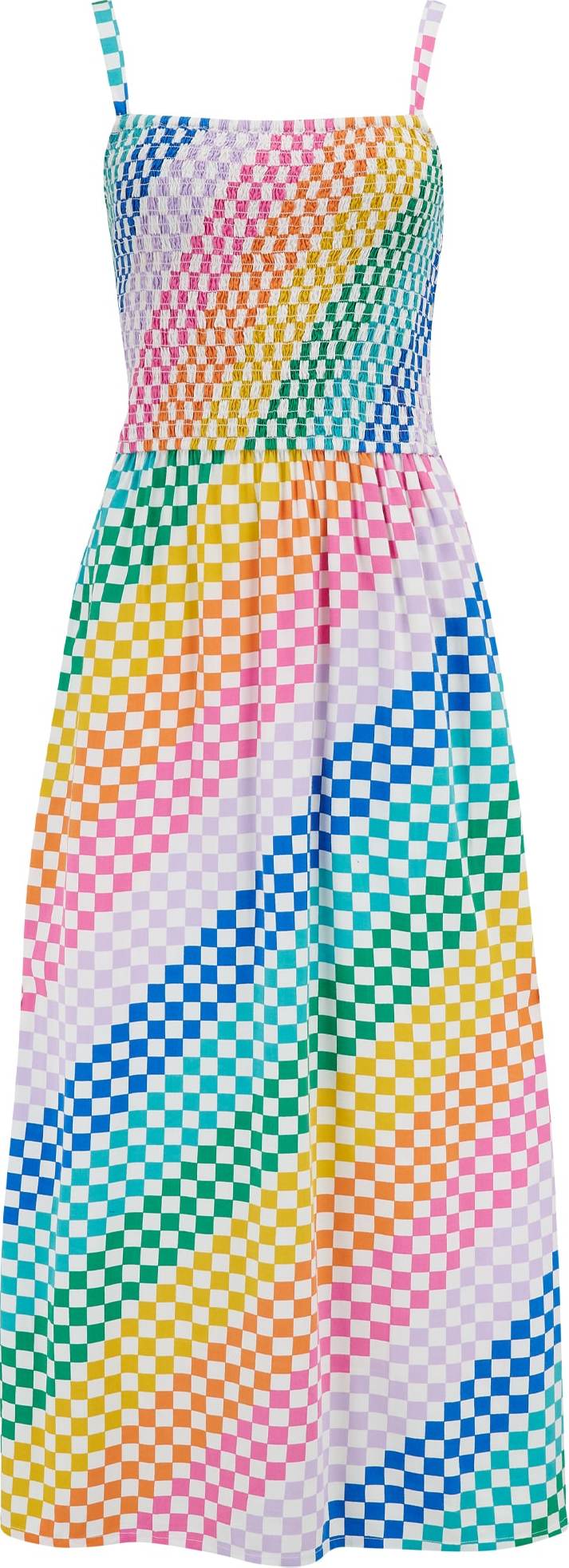 Sugarhill Brighton Letní šaty 'Christabel' tyrkysová / pastelová fialová / světle růžová / přírodní bílá