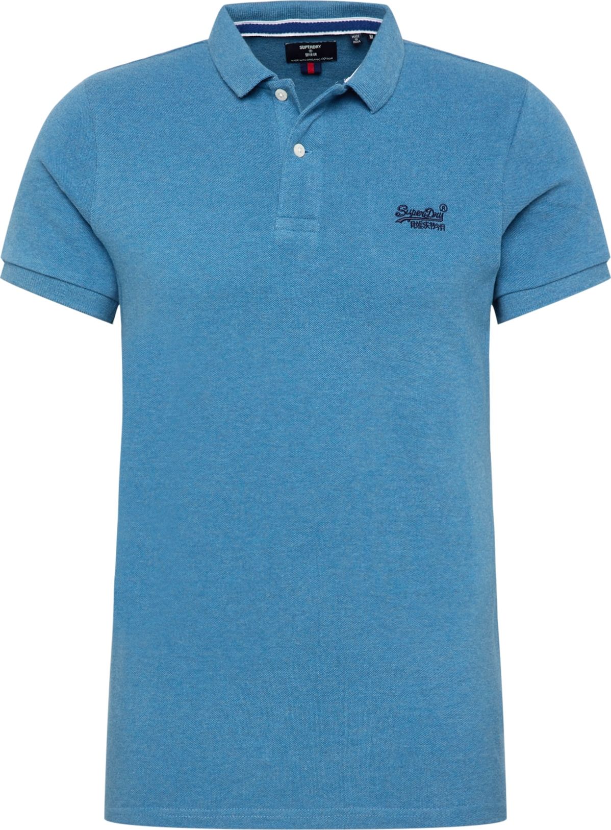 Superdry Tričko aqua modrá