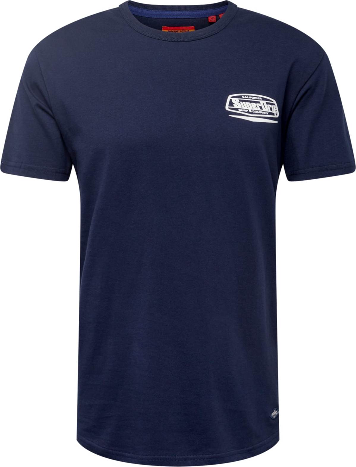 Superdry Tričko 'CALI' námořnická modř / bílá