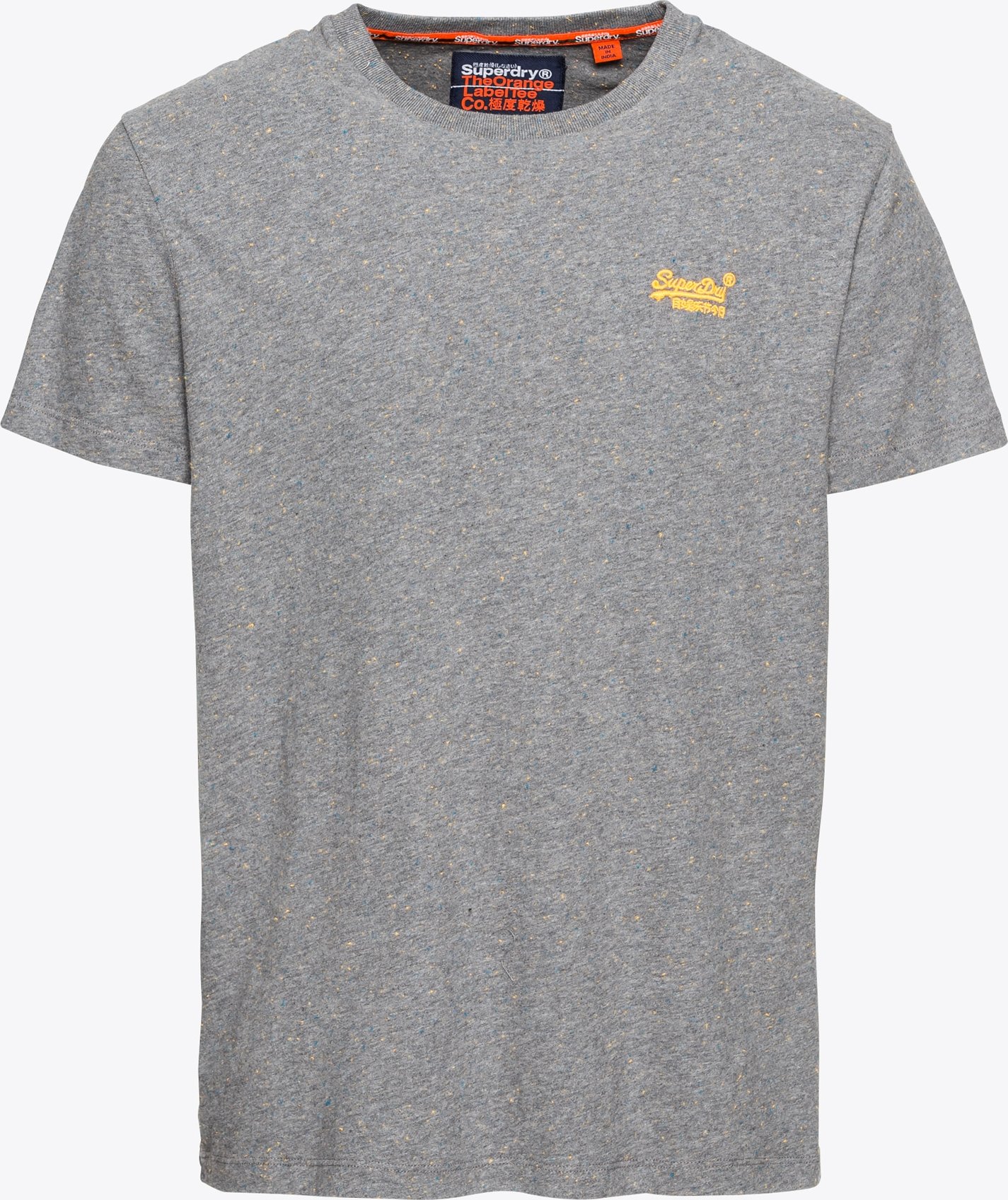 Superdry Tričko 'ORANGE LABEL VNTGE EMB TEE' šedý melír