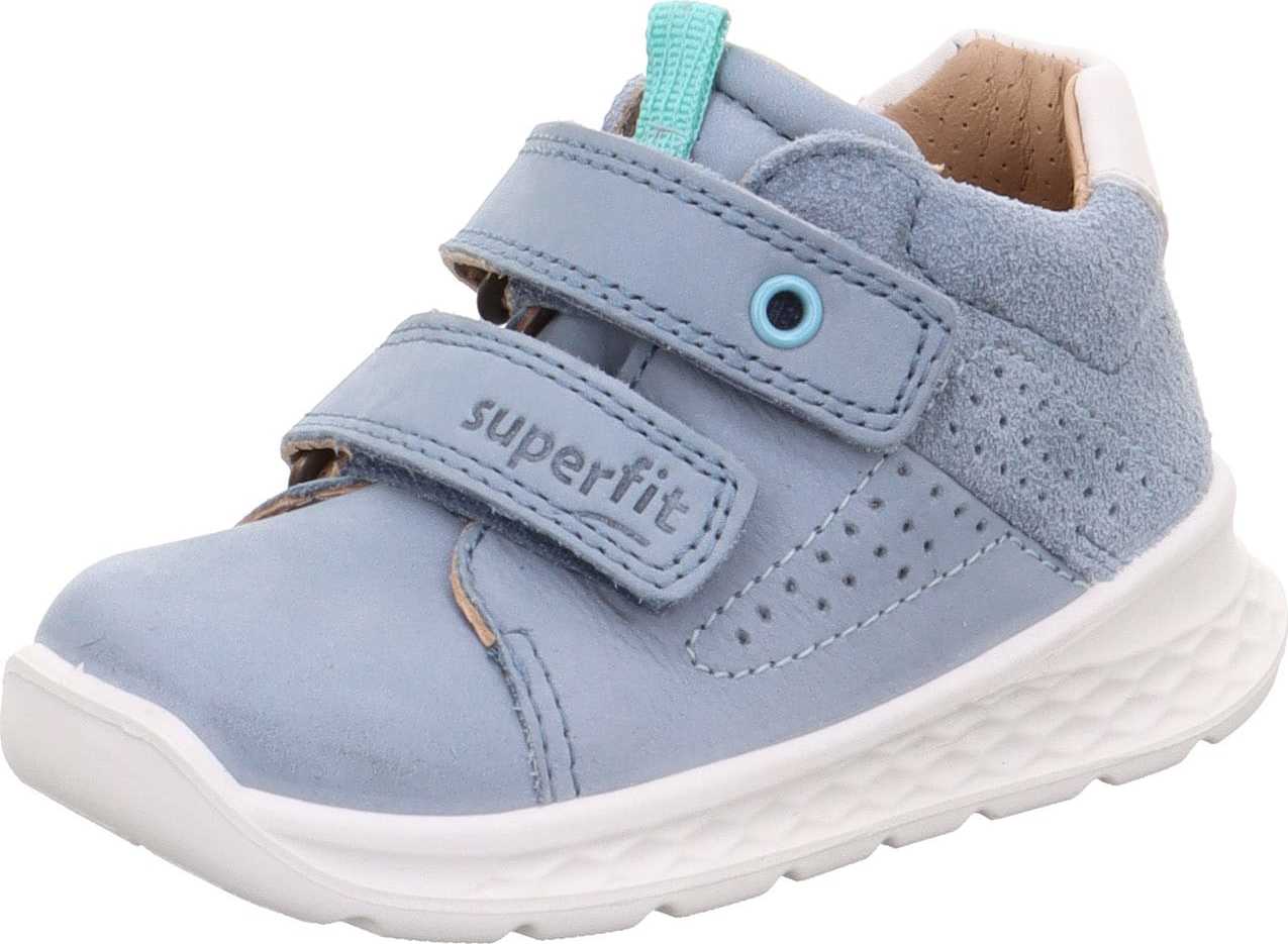 SUPERFIT Tenisky 'BREEZE' tyrkysová / kouřově modrá / bílá