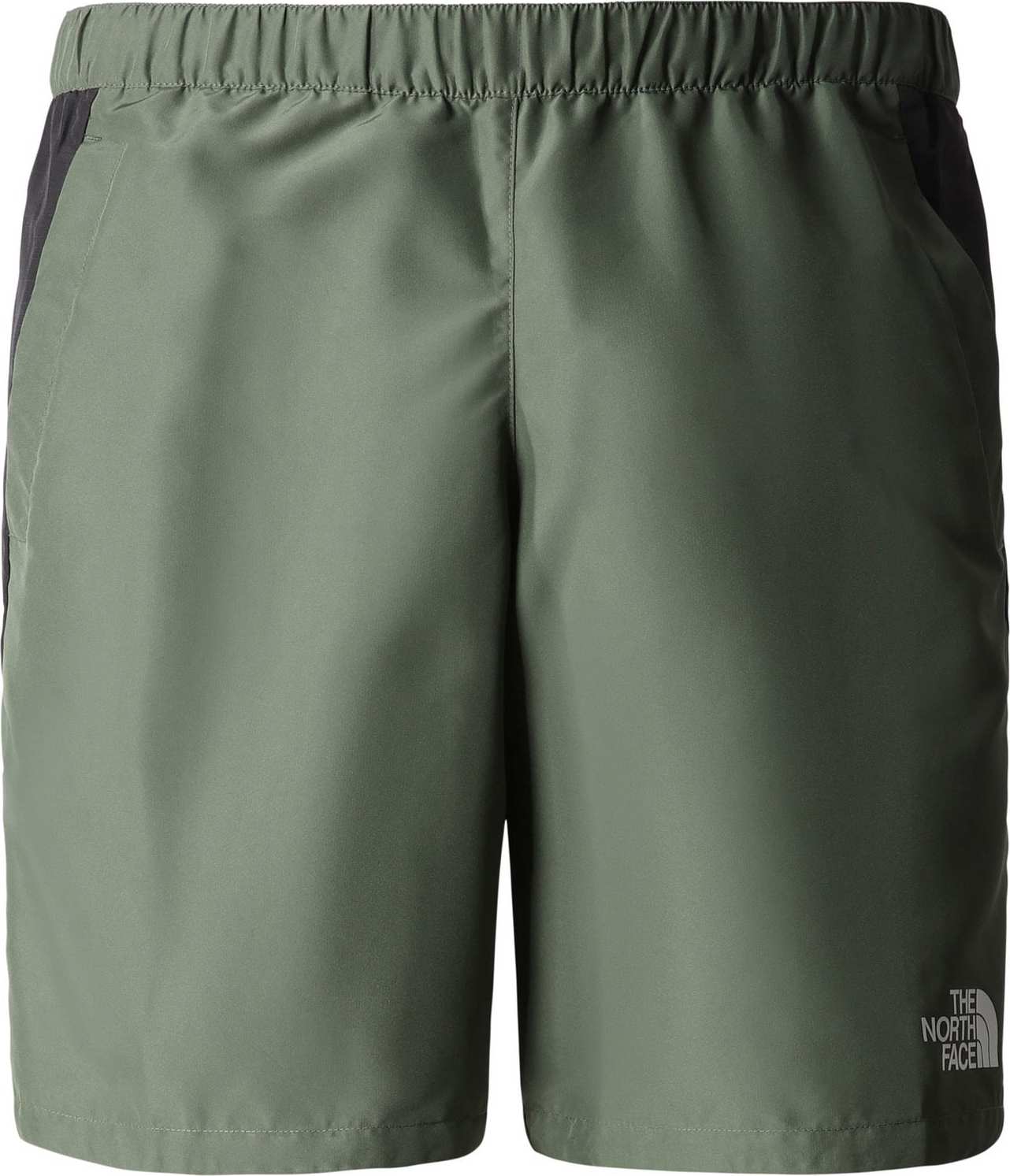 THE NORTH FACE Sportovní kalhoty tmavě zelená / černá / bílá