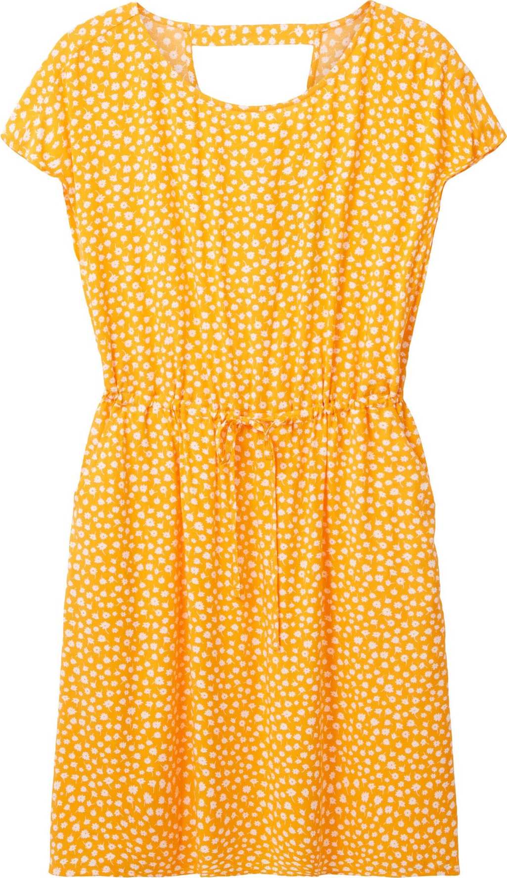 TOM TAILOR DENIM Letní šaty oranžová / offwhite