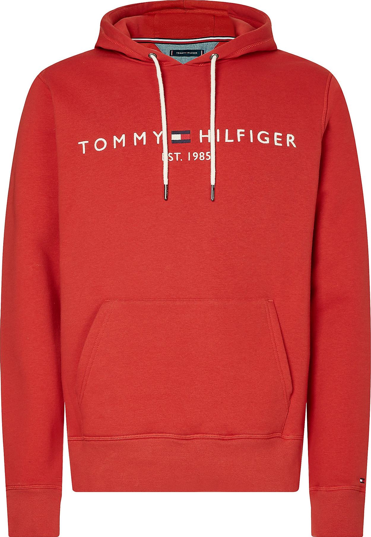 TOMMY HILFIGER Mikina námořnická modř / bordó / bílá