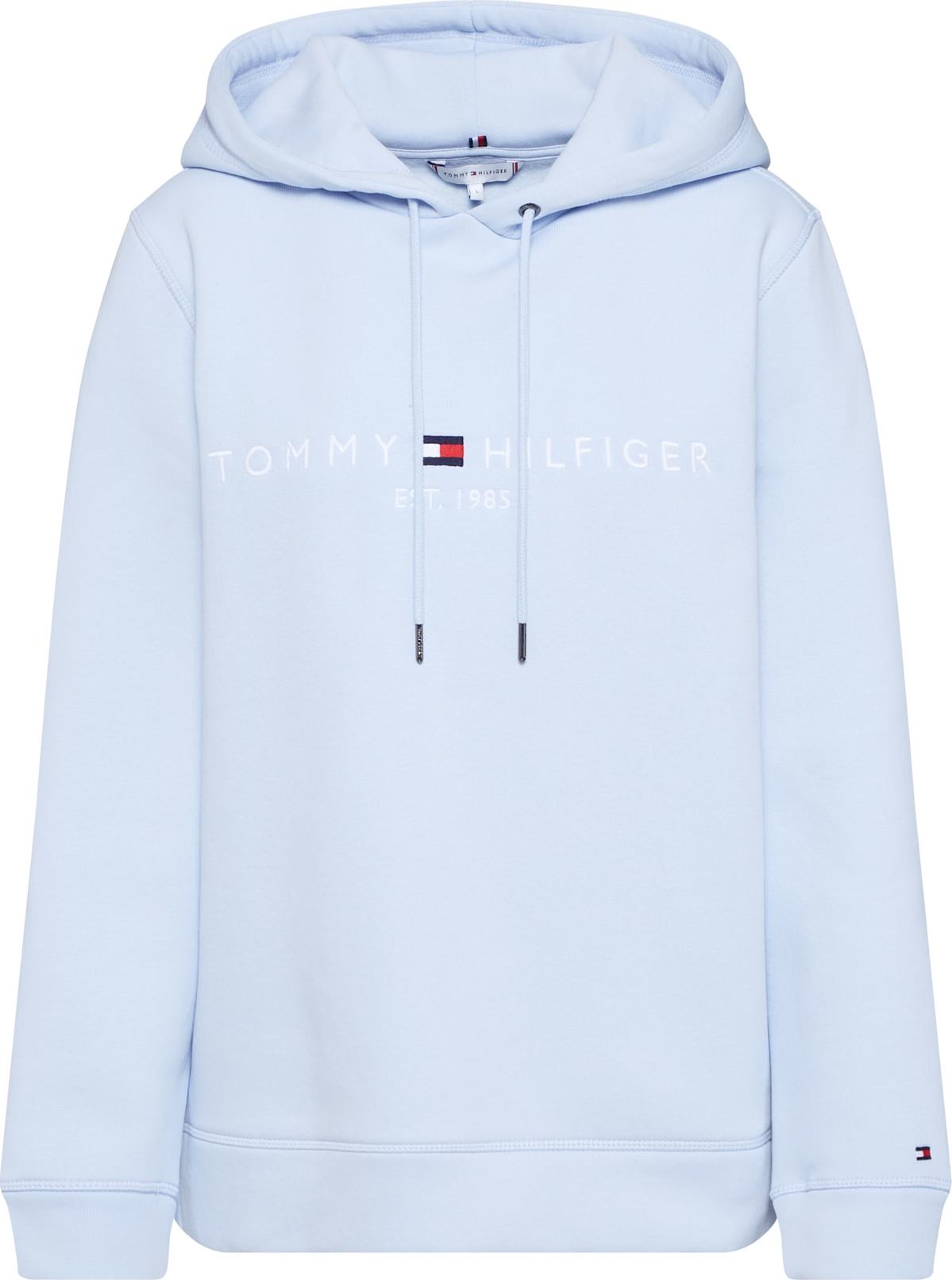 TOMMY HILFIGER Mikina námořnická modř / světlemodrá / červená / bílá
