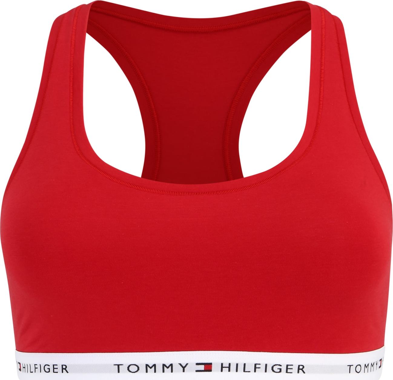 Tommy Hilfiger Underwear Plus Podprsenka červená / černá / offwhite
