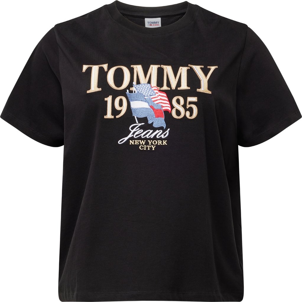Tommy Jeans Curve Tričko světlemodrá / červená / černá / bílá