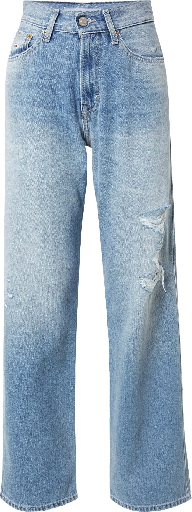 Tommy Jeans Džíny 'BETSY' námořnická modř / modrá džínovina / jasně červená / bílá