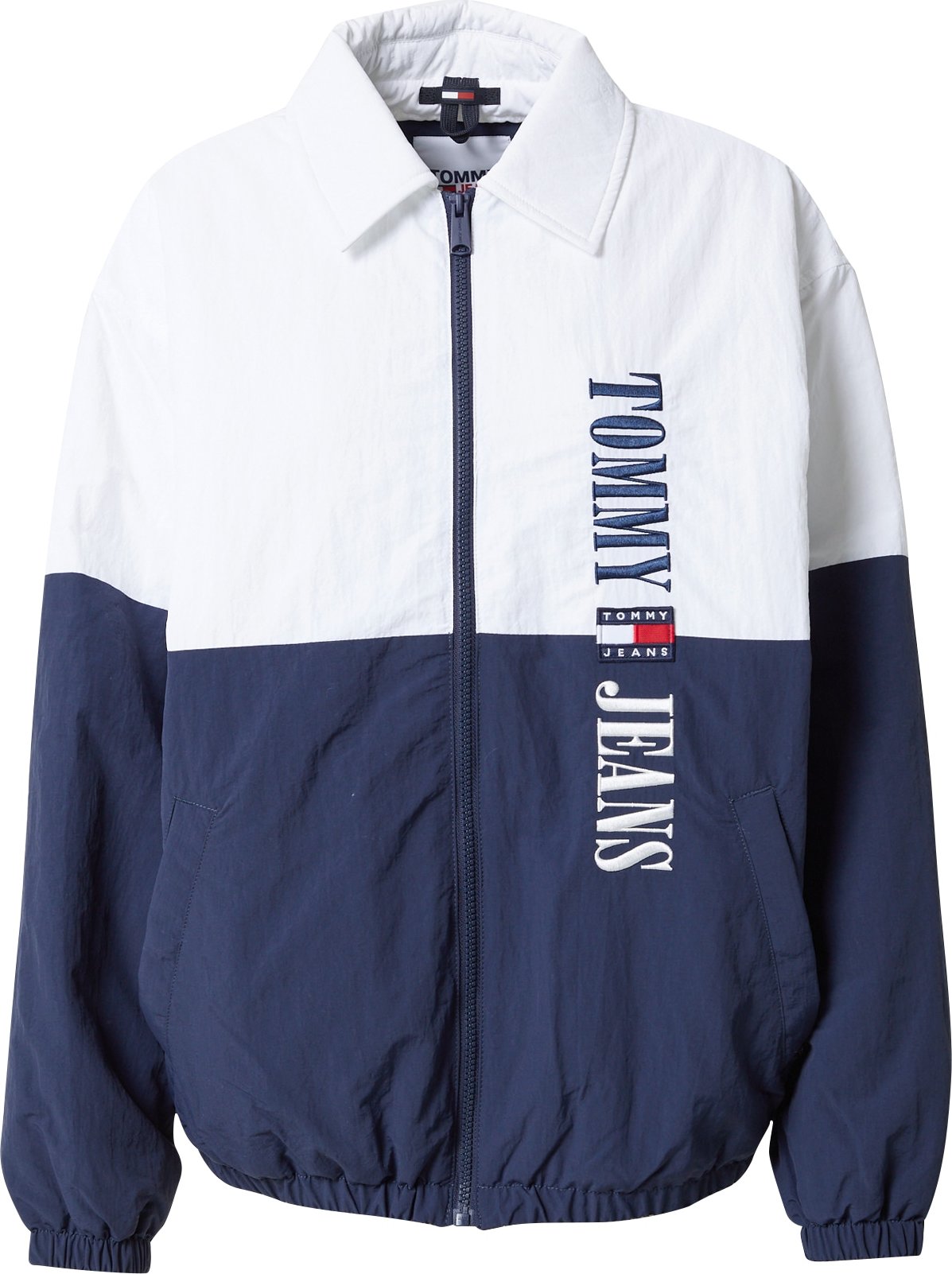 Tommy Jeans Přechodná bunda námořnická modř / červená / bílá