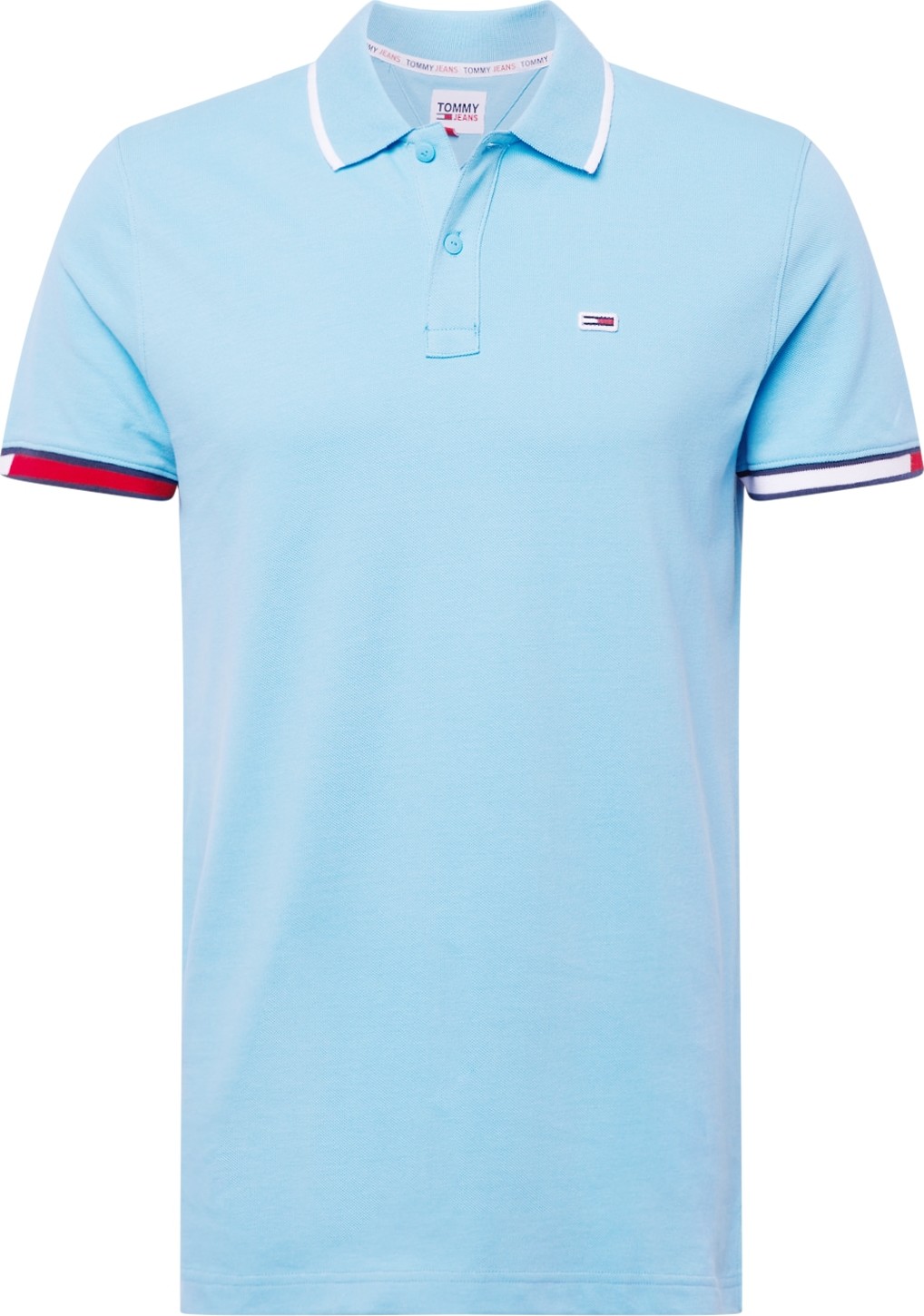 Tommy Jeans Tričko světlemodrá / tmavě modrá / červená / bílá