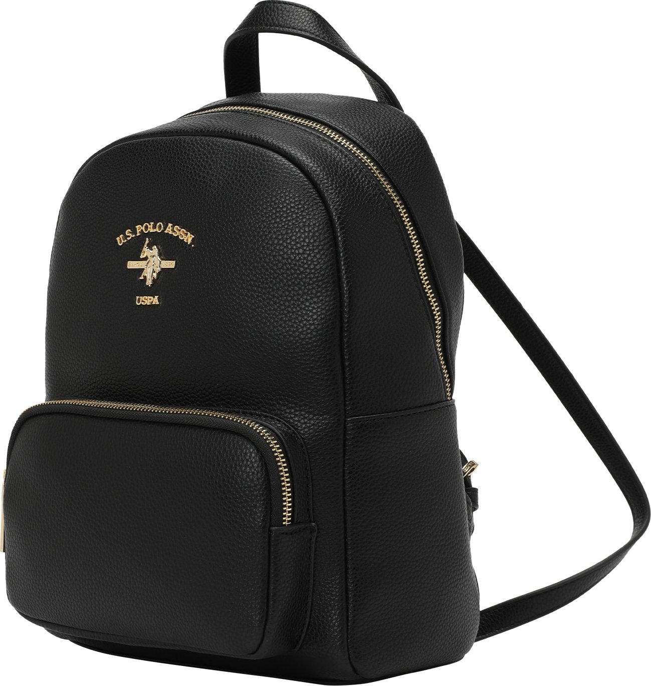 U.S. POLO ASSN. Batoh 'Stanford City' zlatá / černá