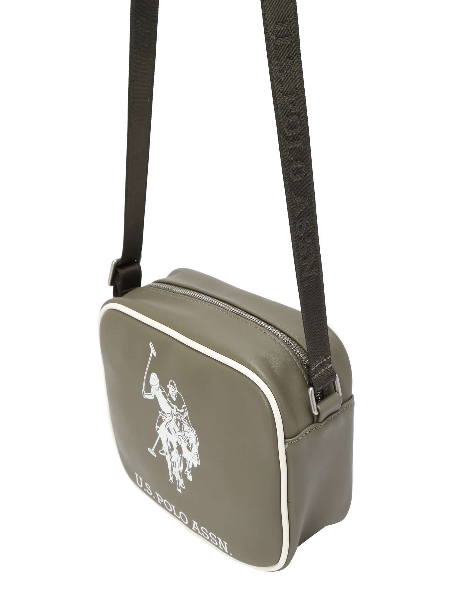 U.S. POLO ASSN. Taška přes rameno zelená / bílá