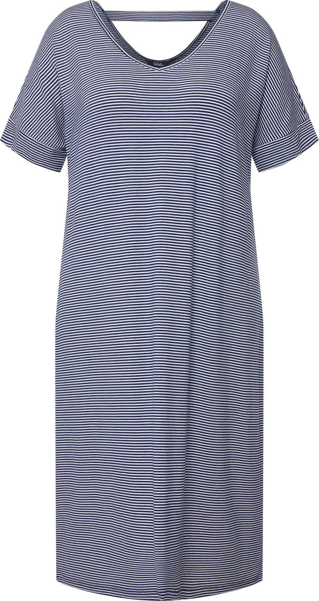 Ulla Popken Šaty indigo / offwhite