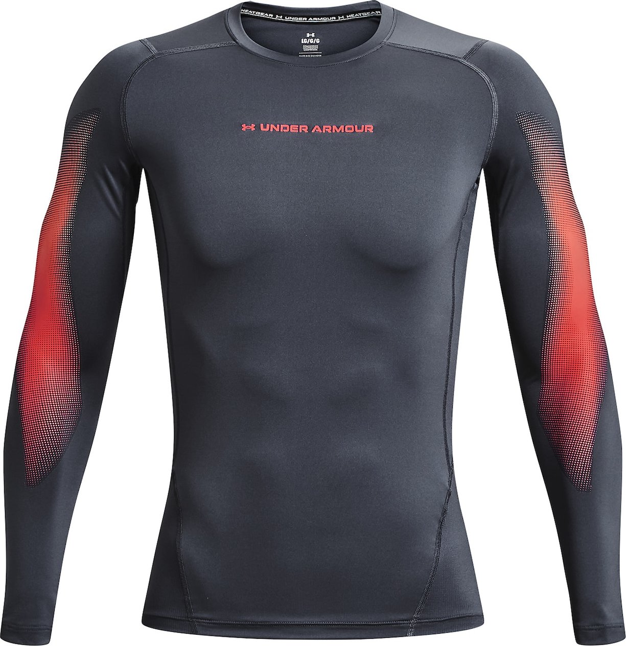 UNDER ARMOUR Funkční tričko 'Novelty' antracitová / grenadina / bílá