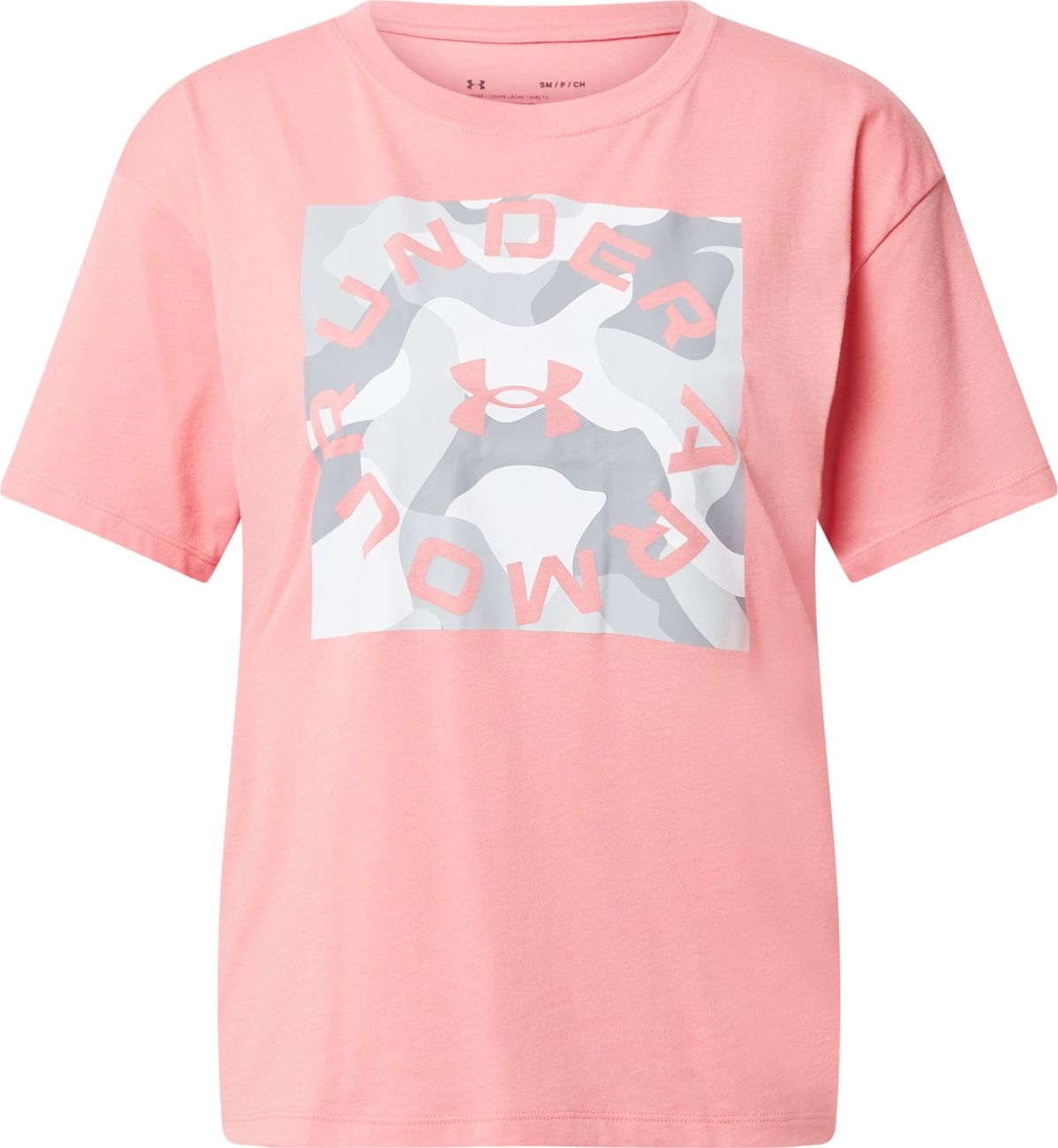 UNDER ARMOUR Funkční tričko šedá / světle šedá / pink