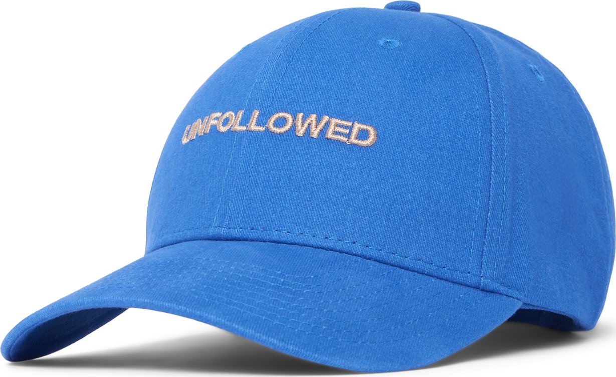 UNFOLLOWED x ABOUT YOU Kšiltovka 'MEMBER' modrá