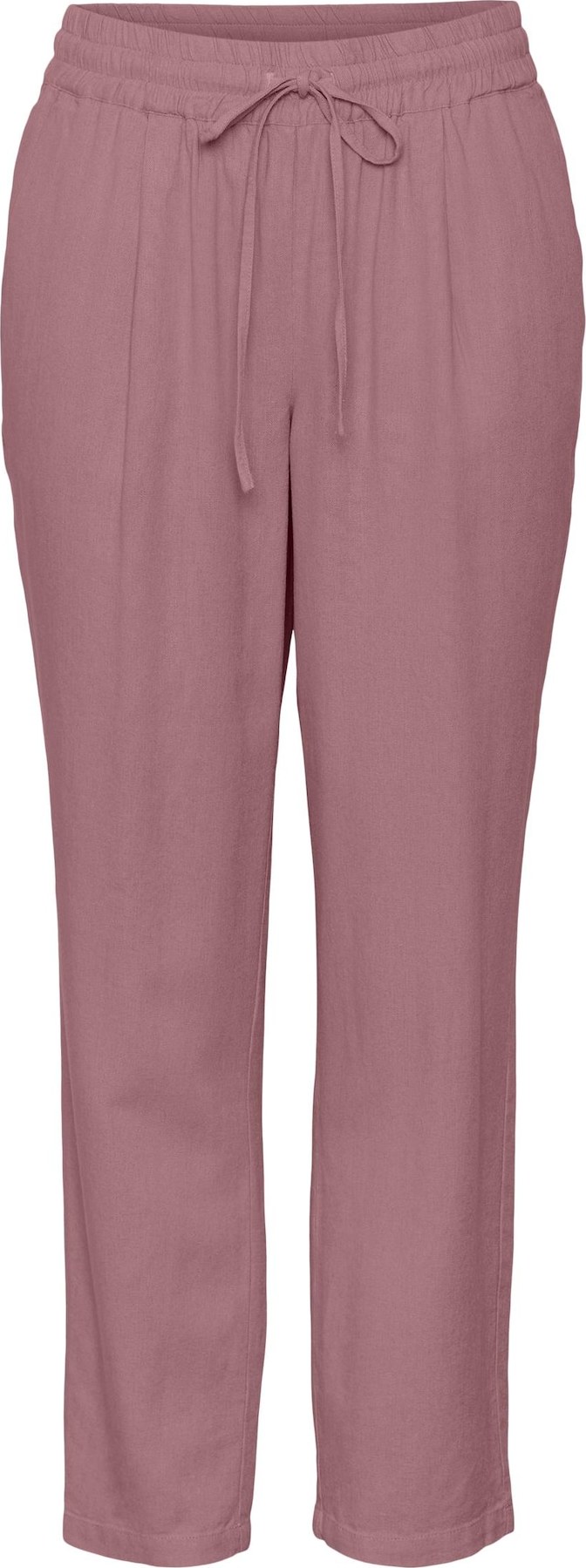VERO MODA Kalhoty se sklady v pase 'Jesmilo' starorůžová