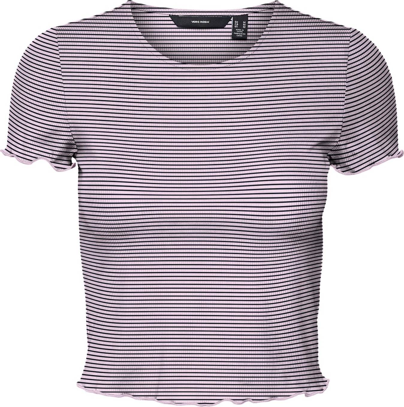 VERO MODA Tričko 'Jill' modrá / námořnická modř / světle fialová