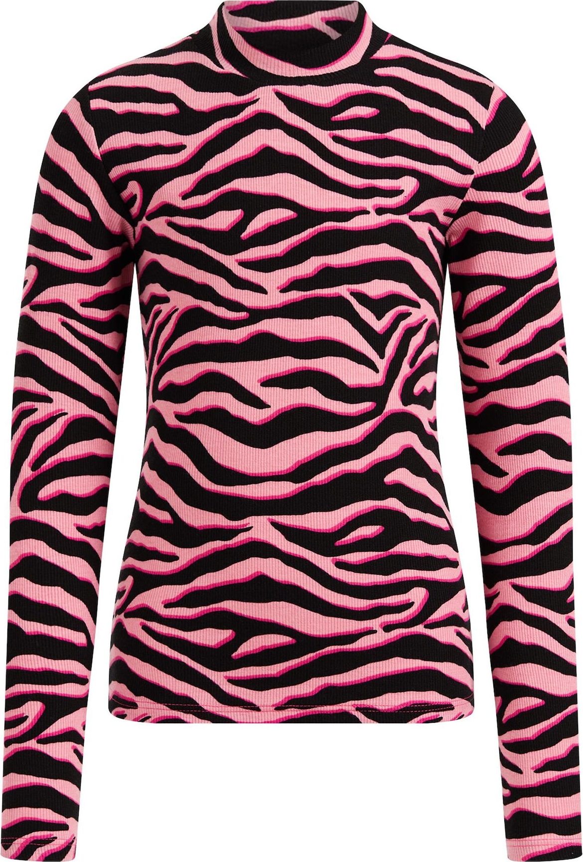 WE Fashion Tričko pink / černá
