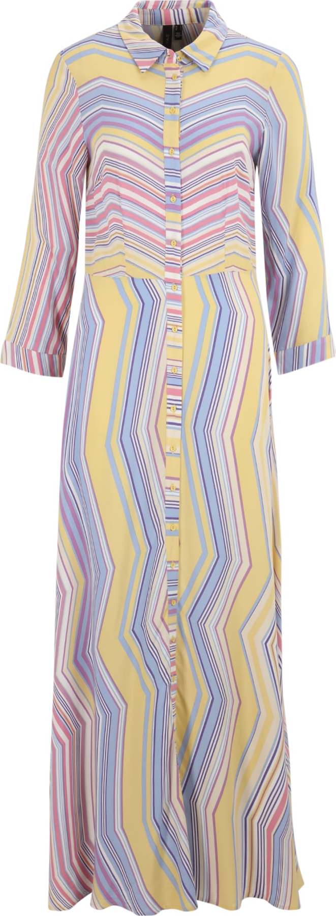 Y.A.S Tall Košilové šaty 'SAVANNA' světlemodrá / žlutá / fialová / růžová / bílá