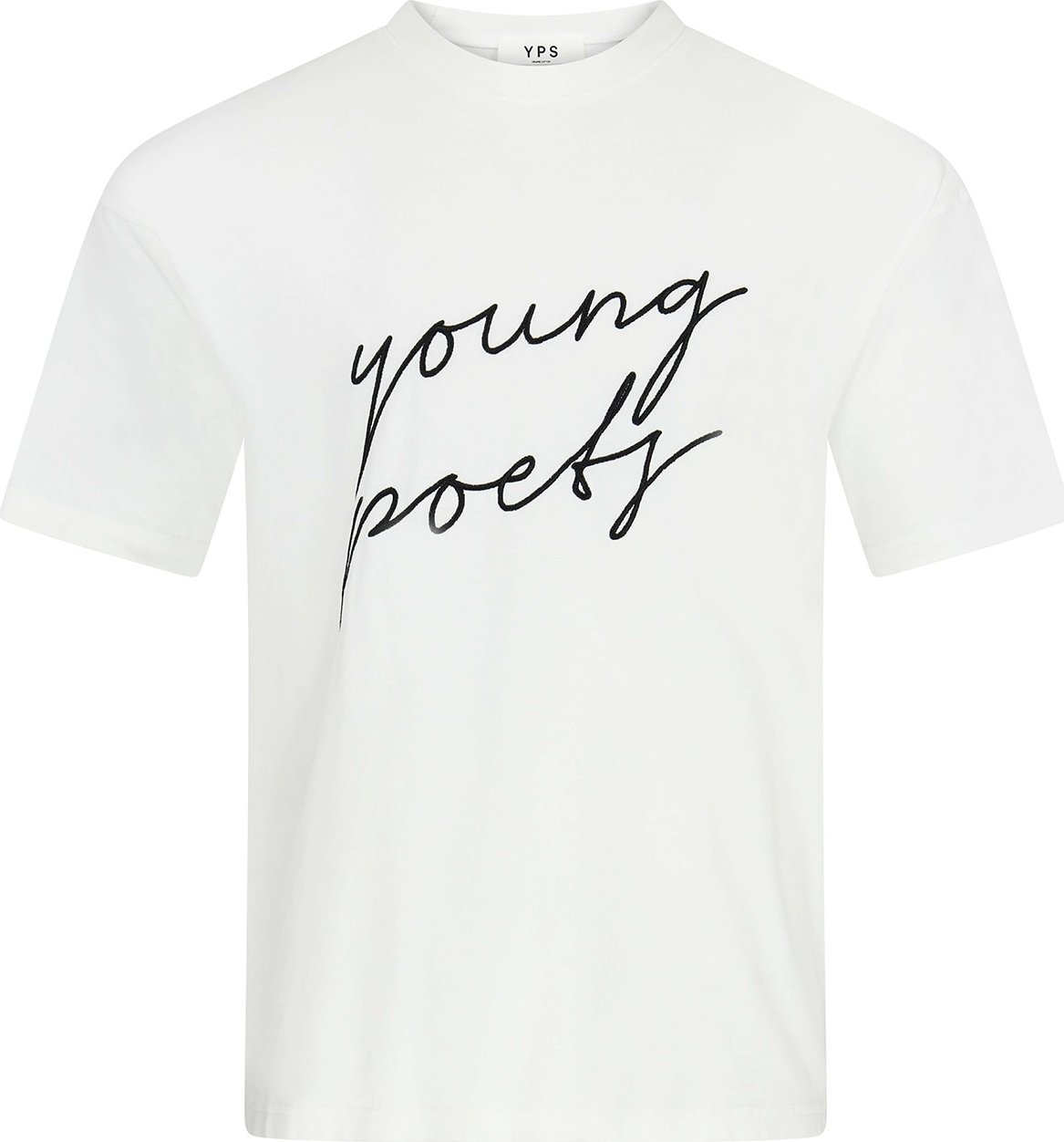 Young Poets Tričko 'Yoricko' černá / bílá