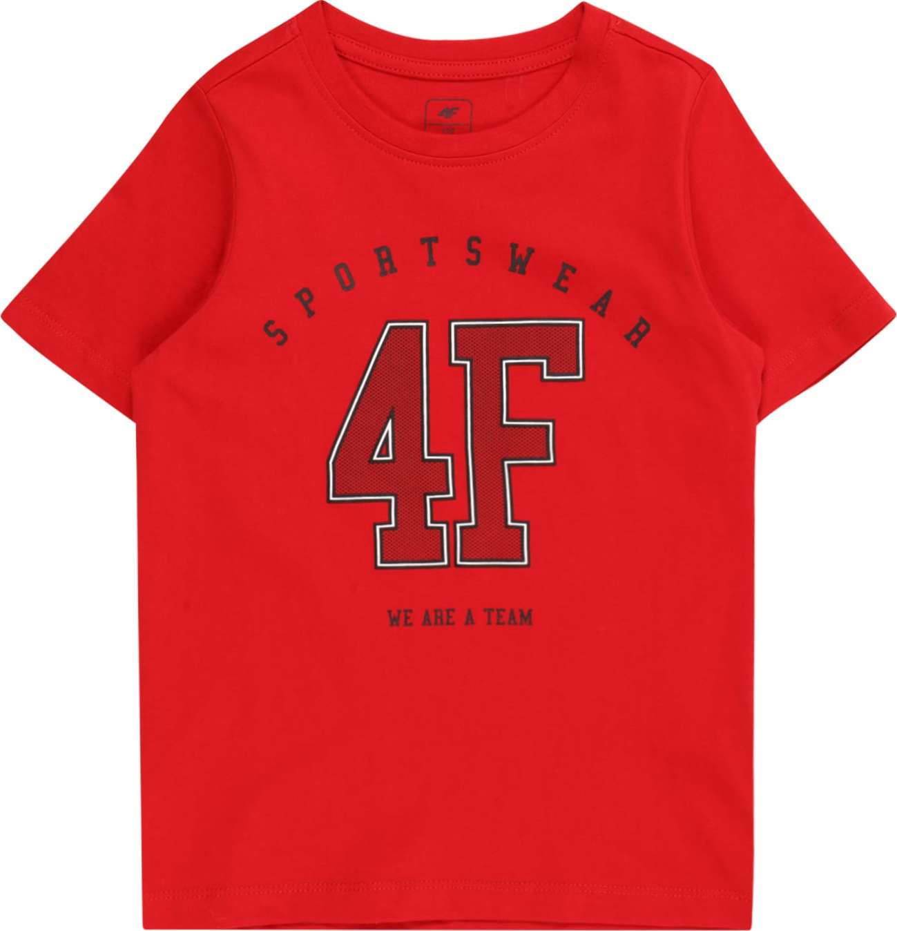 4F Funkční tričko červená / černá / bílá