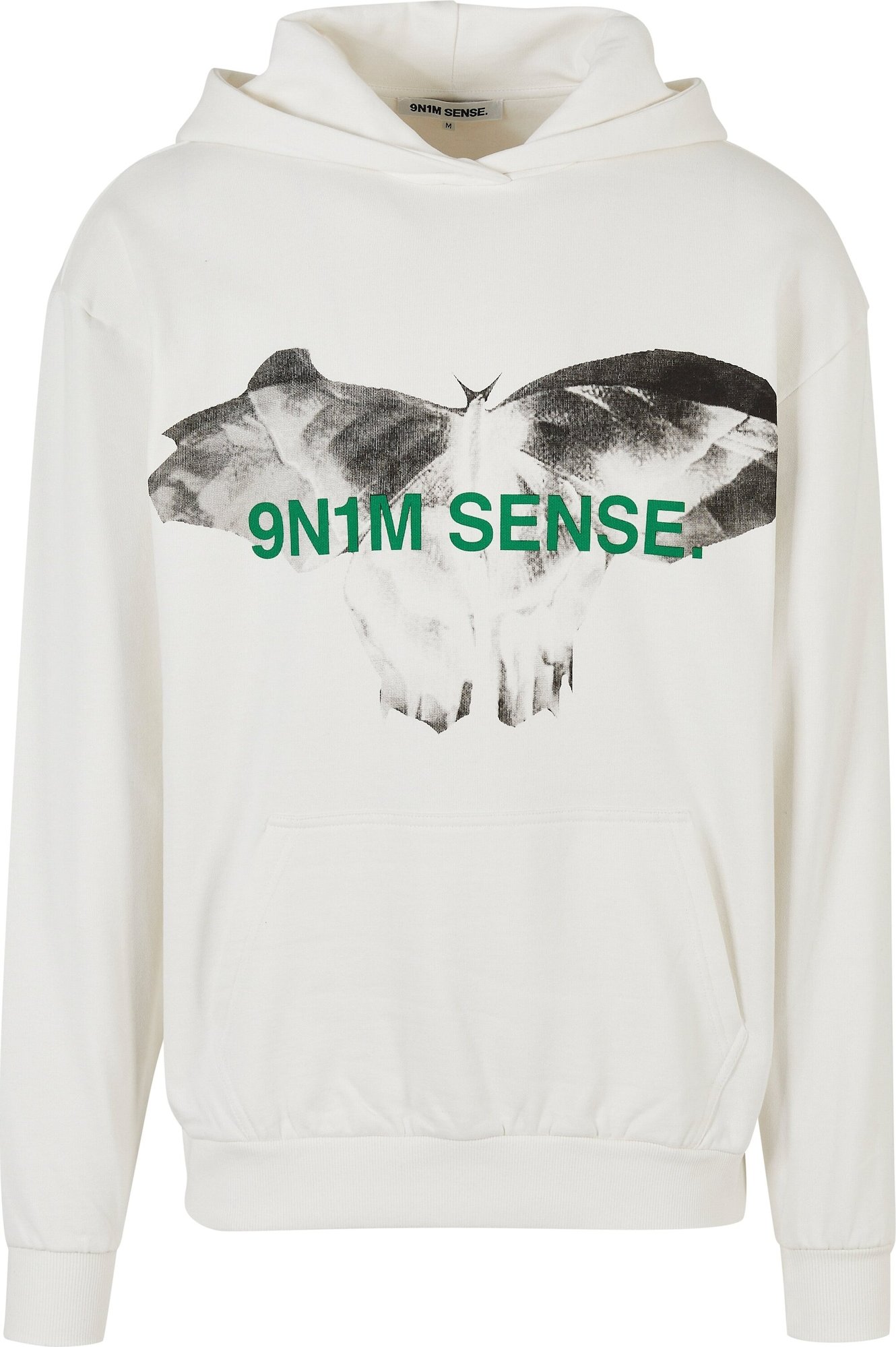 9N1M SENSE Mikina grafitová / zelená / offwhite