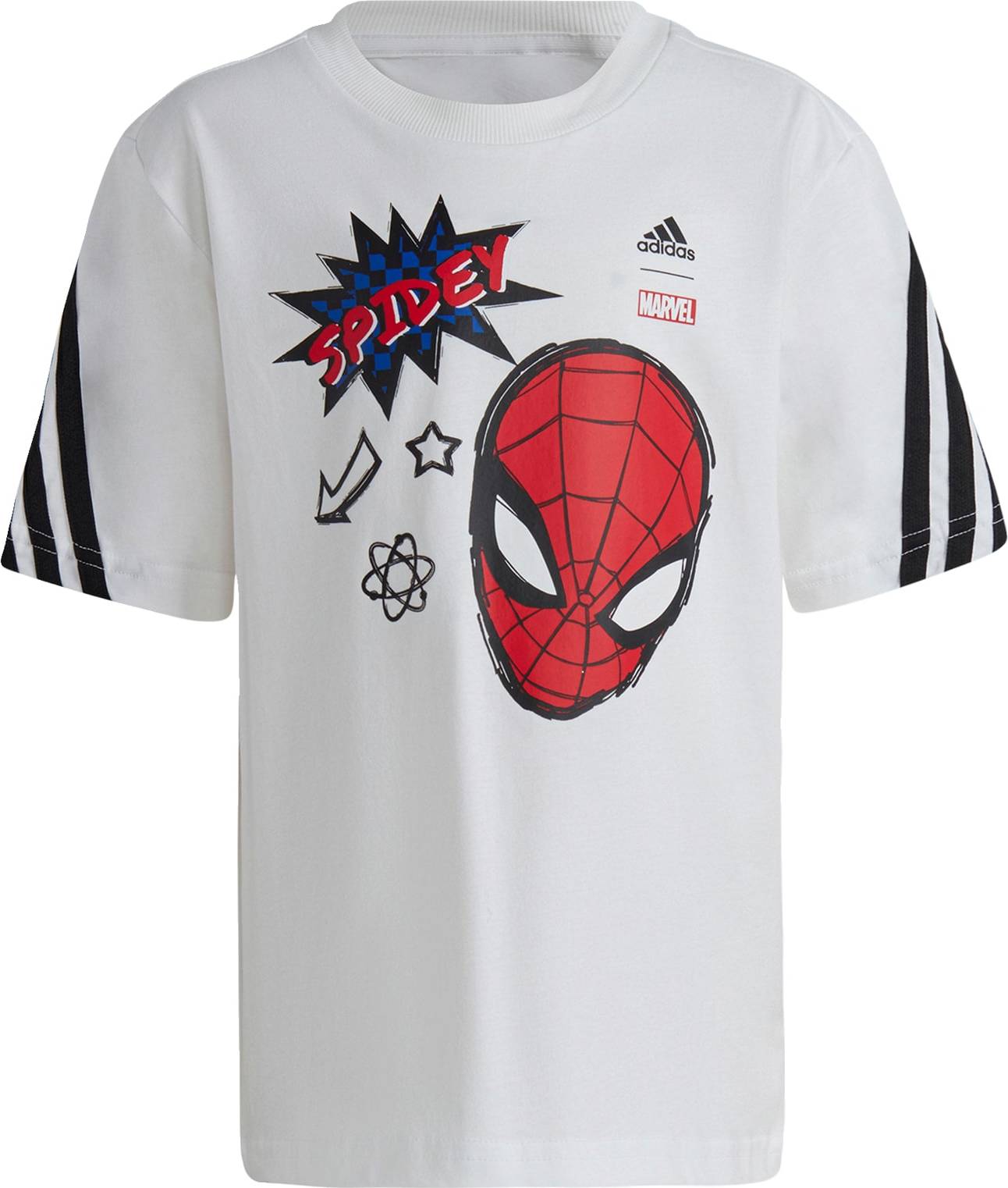 ADIDAS SPORTSWEAR Funkční tričko 'Marvel Spider-Man' modrá / červená / černá / bílá