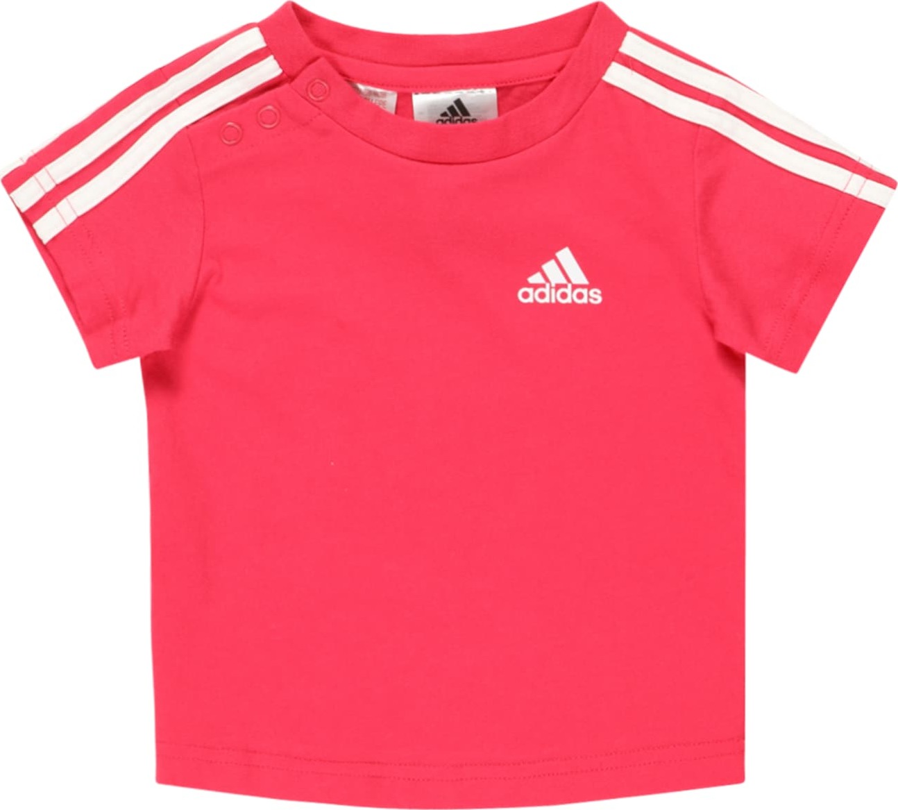 ADIDAS SPORTSWEAR Funkční tričko svítivě růžová / bílá