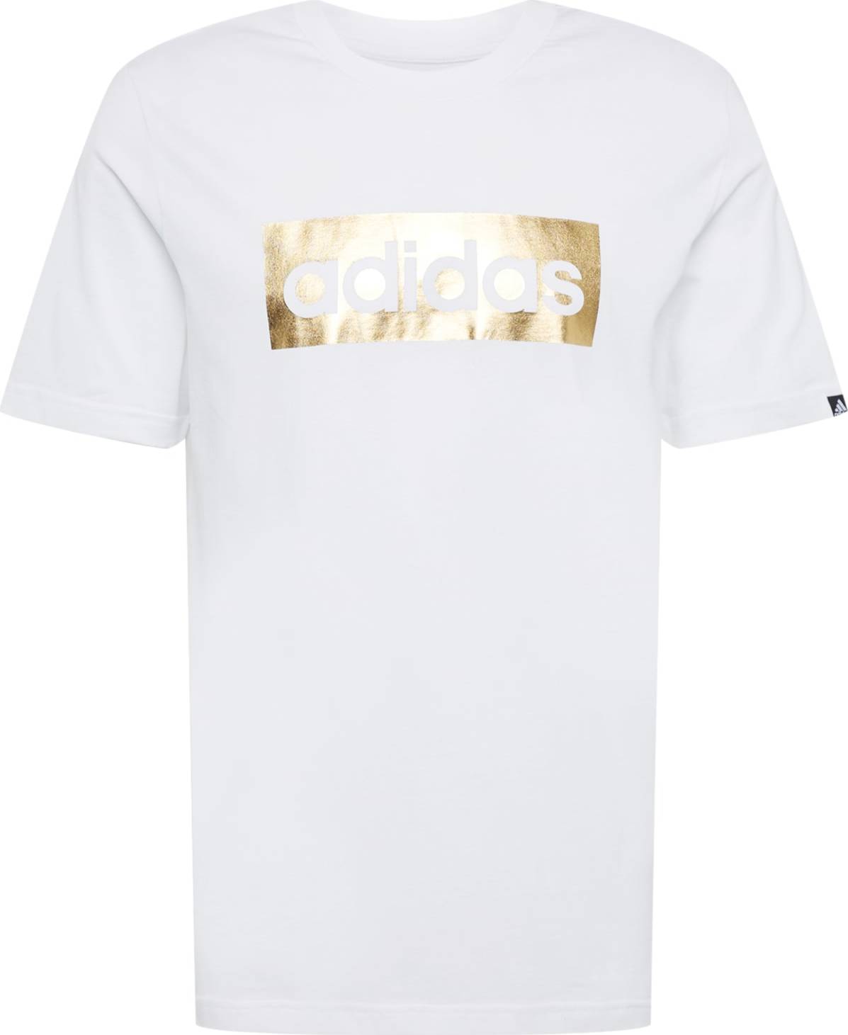 ADIDAS SPORTSWEAR Funkční tričko zlatá / bílá