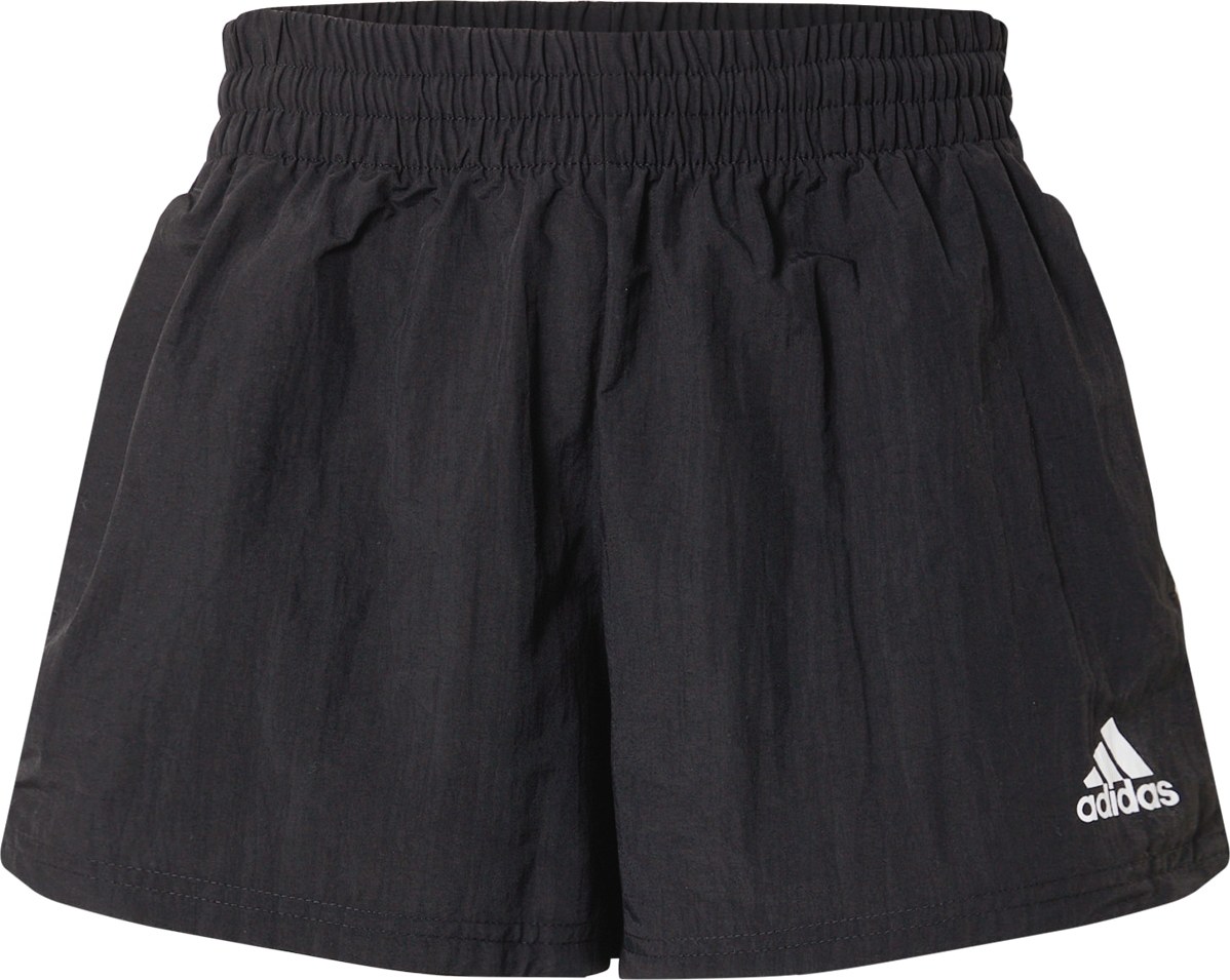 ADIDAS SPORTSWEAR Sportovní kalhoty černá / bílá
