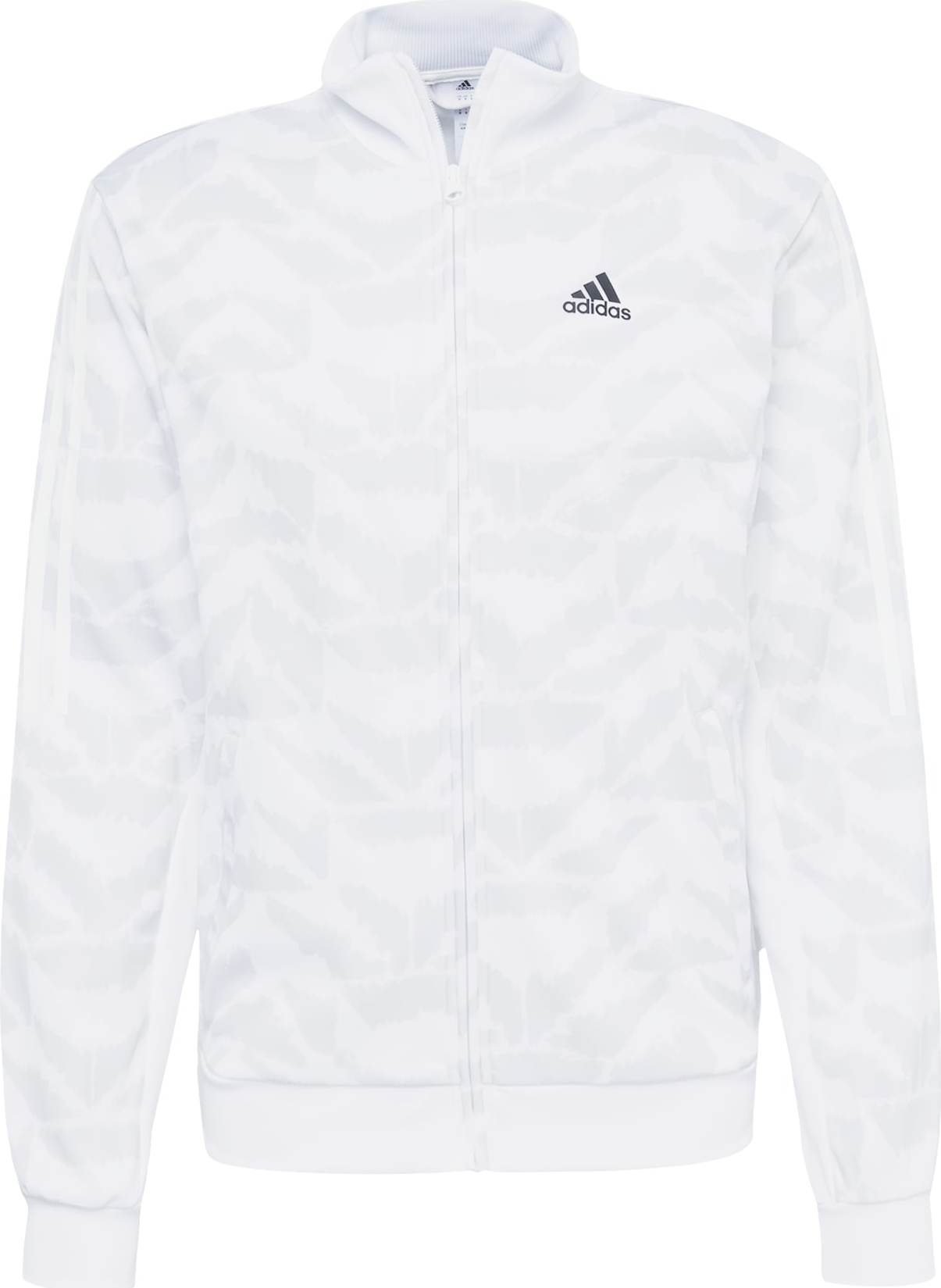 ADIDAS SPORTSWEAR Sportovní mikina světle šedá / černá / bílá