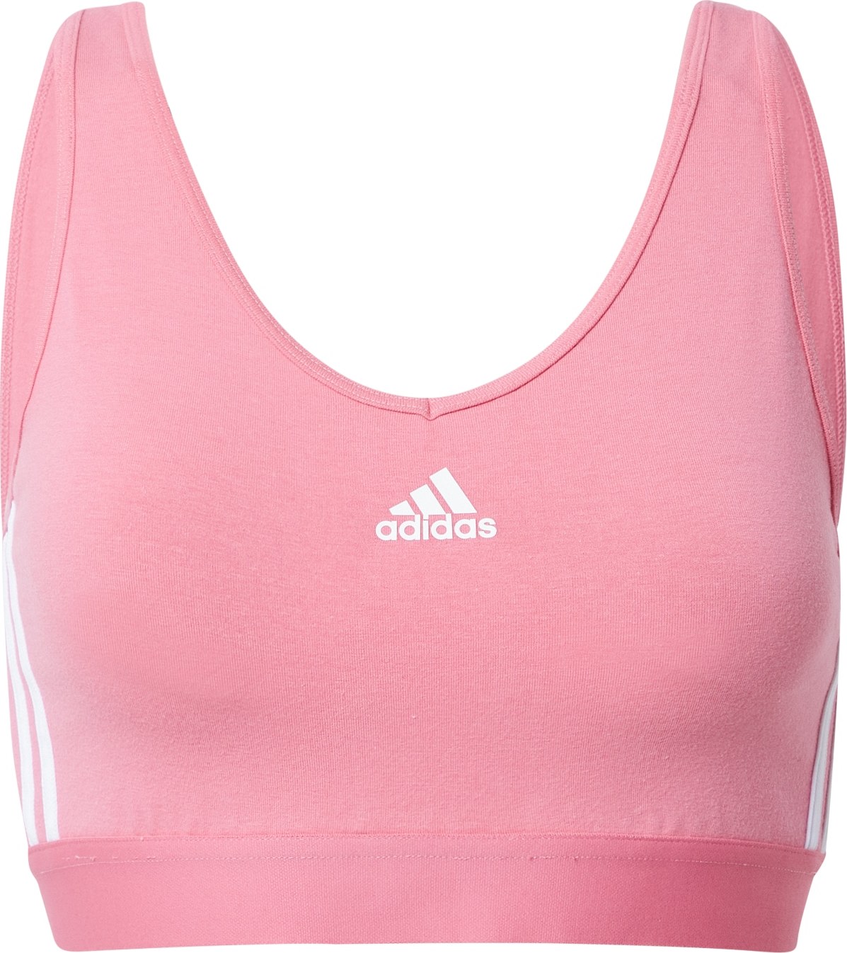 ADIDAS SPORTSWEAR Sportovní podprsenka světle růžová / bílá