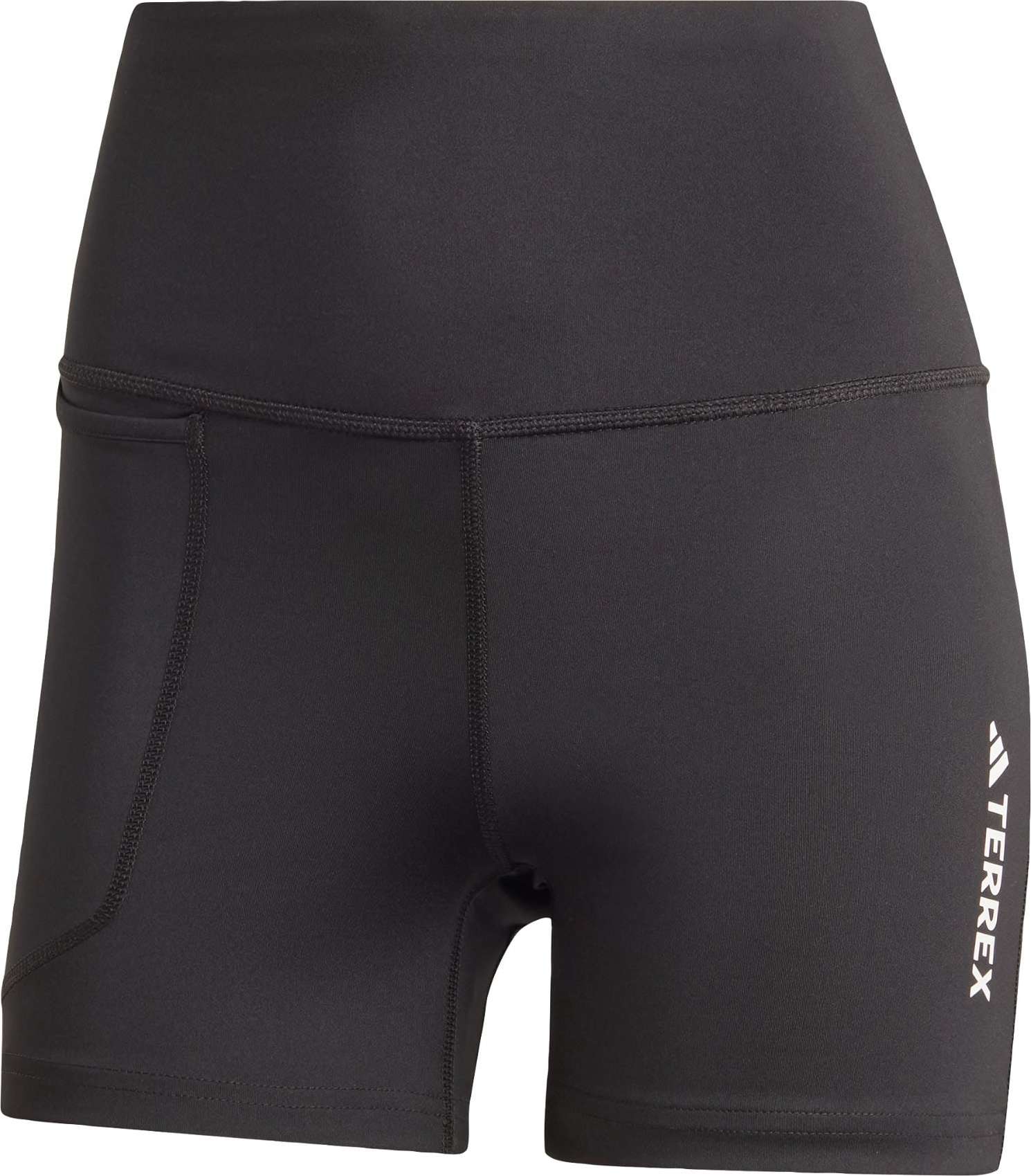ADIDAS TERREX Sportovní kalhoty černá / bílá