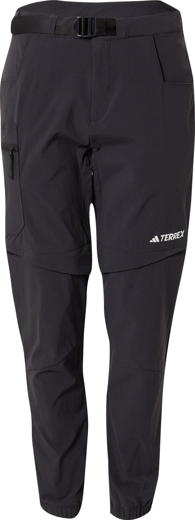 ADIDAS TERREX Sportovní kalhoty černá / bílá