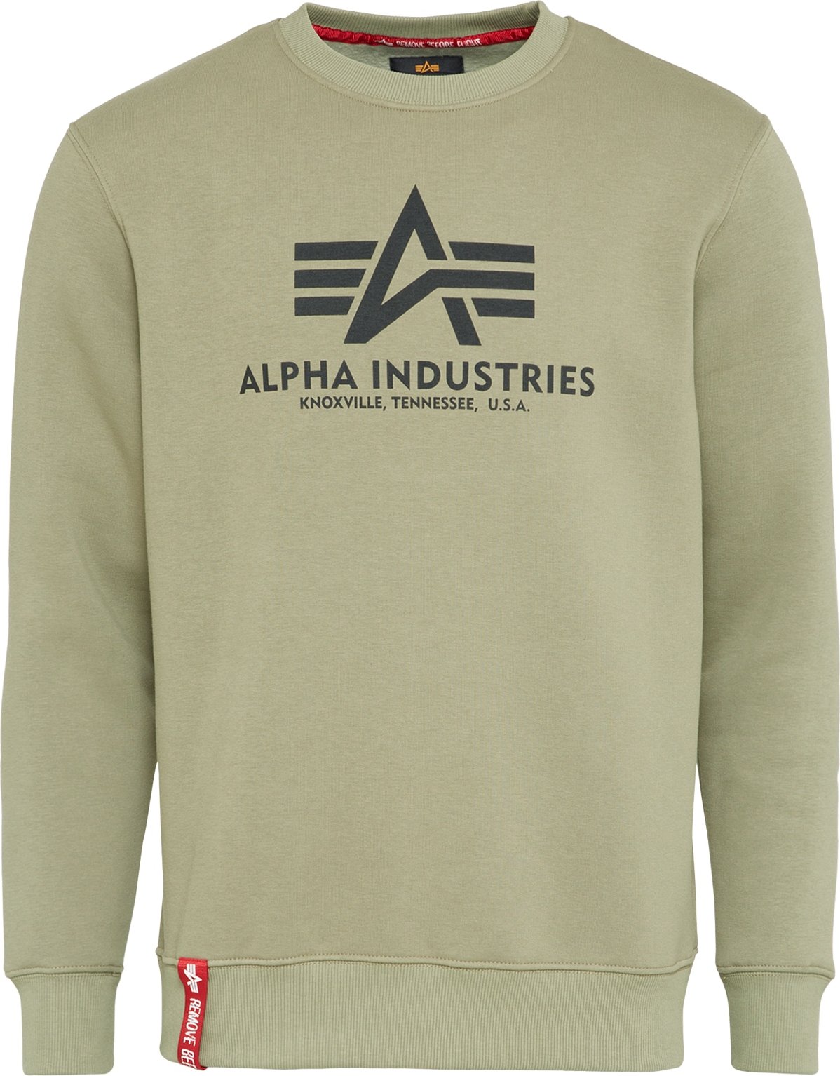 ALPHA INDUSTRIES Mikina barvy bláta / olivová