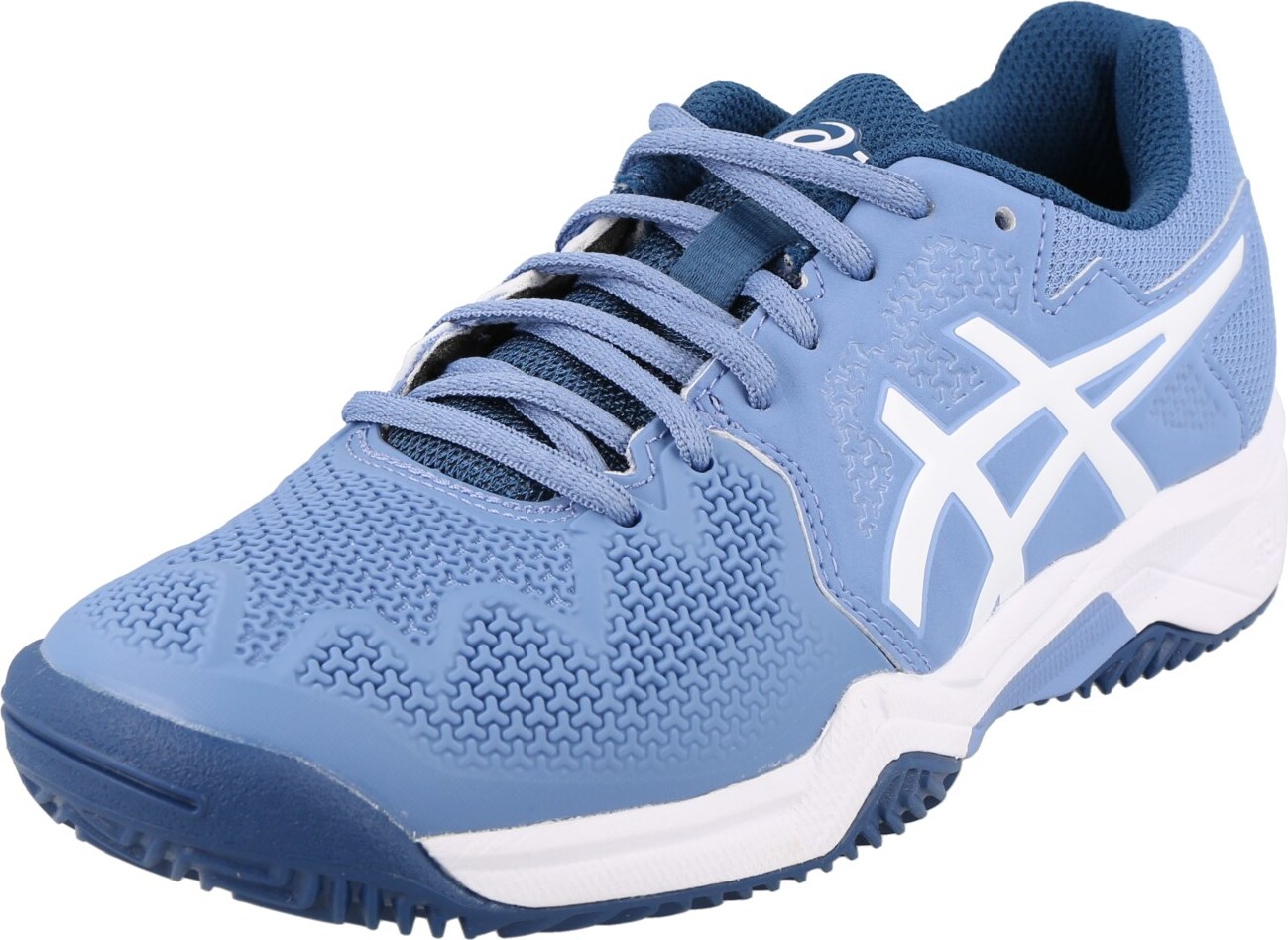ASICS Sportovní boty kouřově modrá / bílá