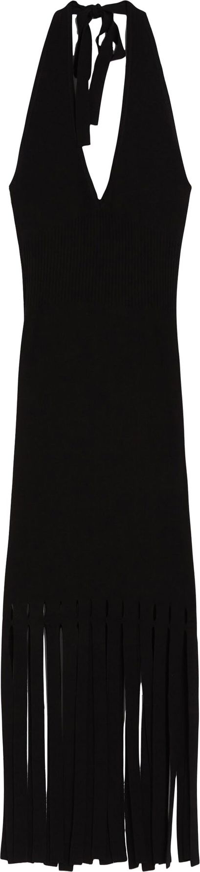 Bershka Úpletové šaty černá