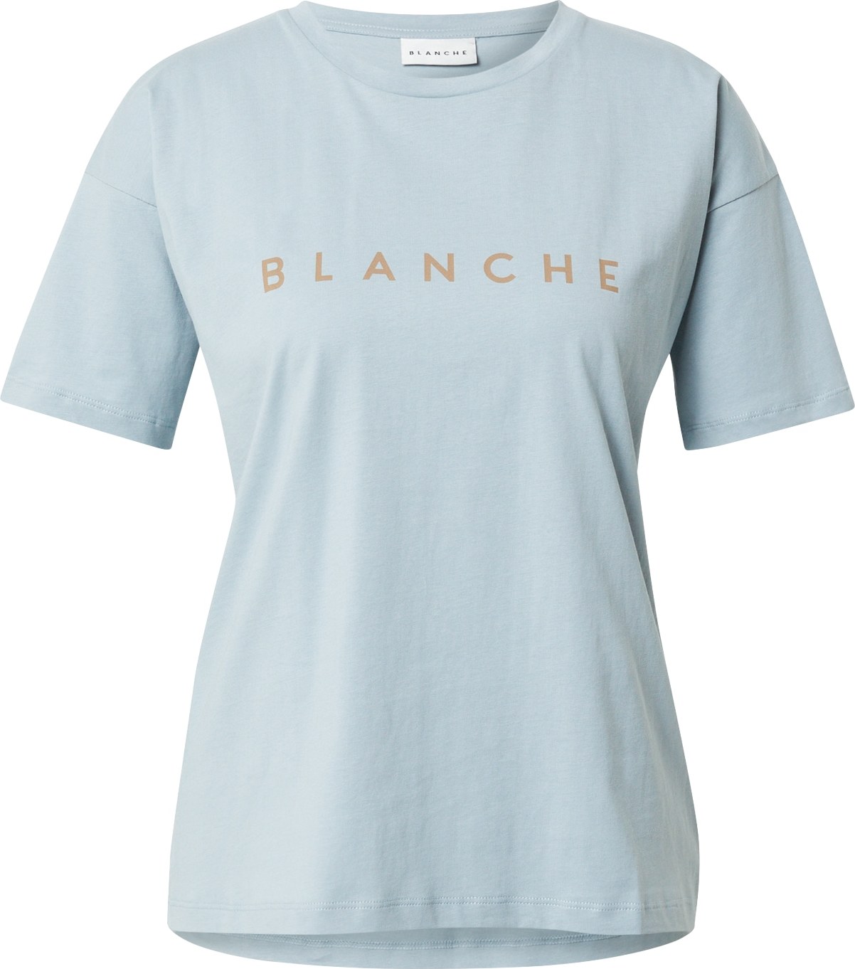 Blanche Tričko kouřově modrá / světle hnědá