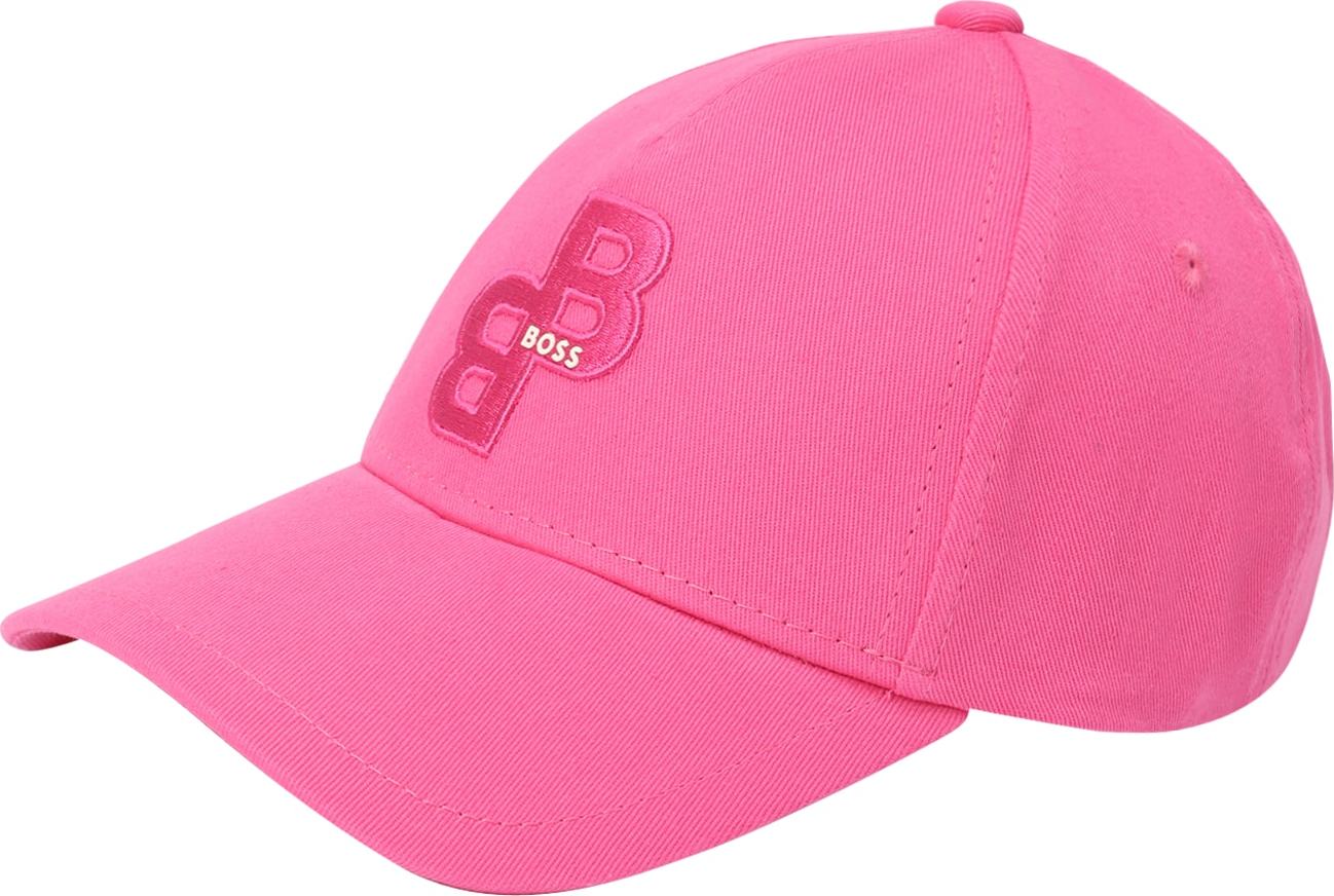 BOSS Black Čepice 'Zali' pink / bílá