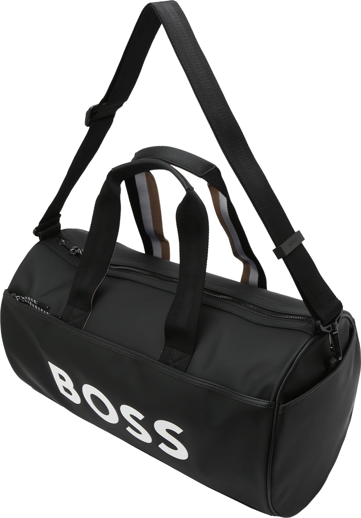 BOSS Black Taška Weekender 'Holdall' černá / bílá